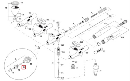 HP CM Fluid Nozzle ø 0,18mm
